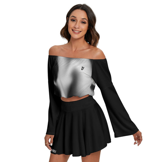 Orca Women's Off-shoulder Top And Skirt Set