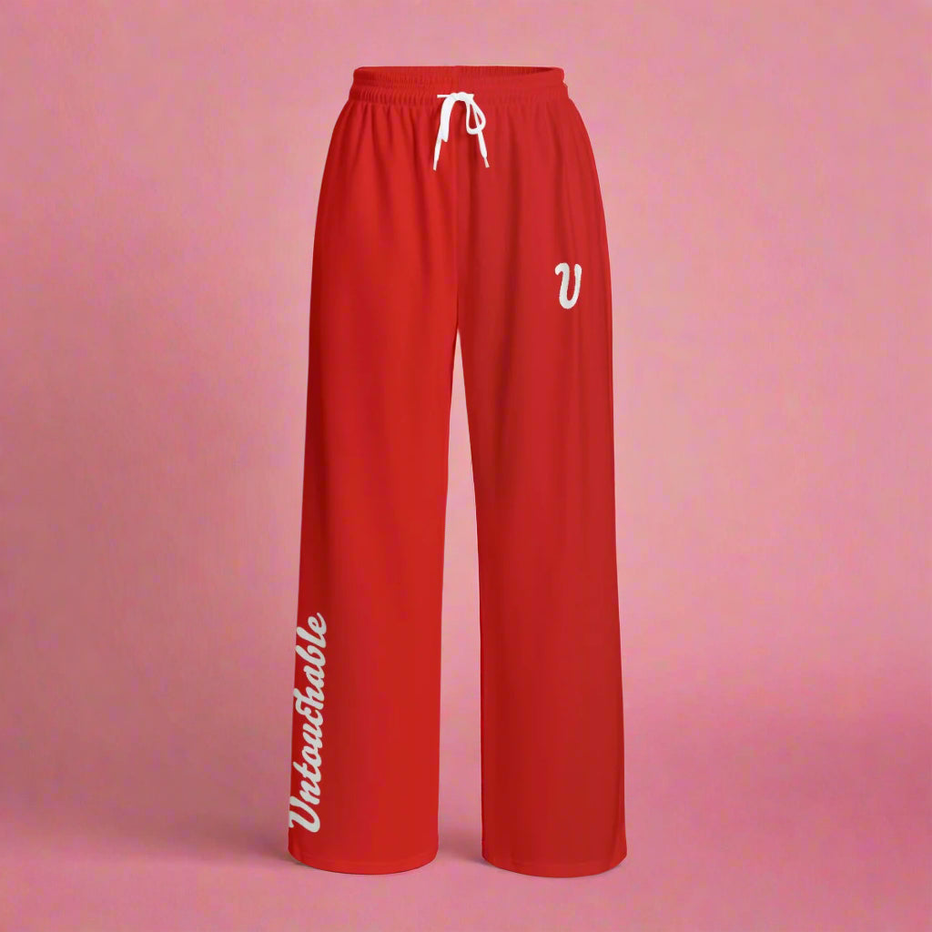 Red Valentine Unisex Wide Leg Pants