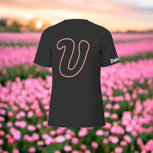 PINK FLORAL SHORT SLEEVE TEE