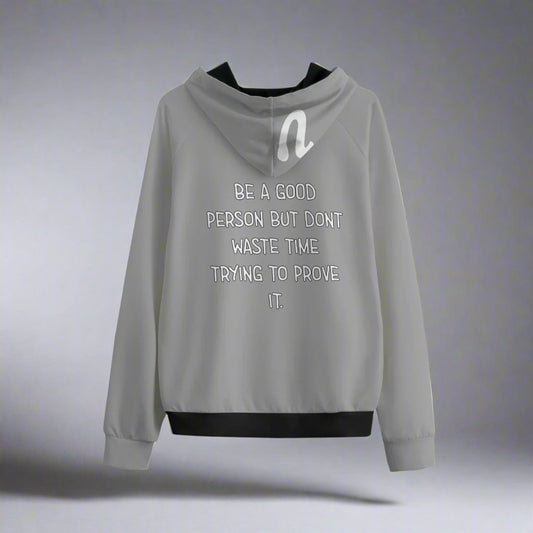 Grey No Proof Needed Quote Men's Pullover Hoodie