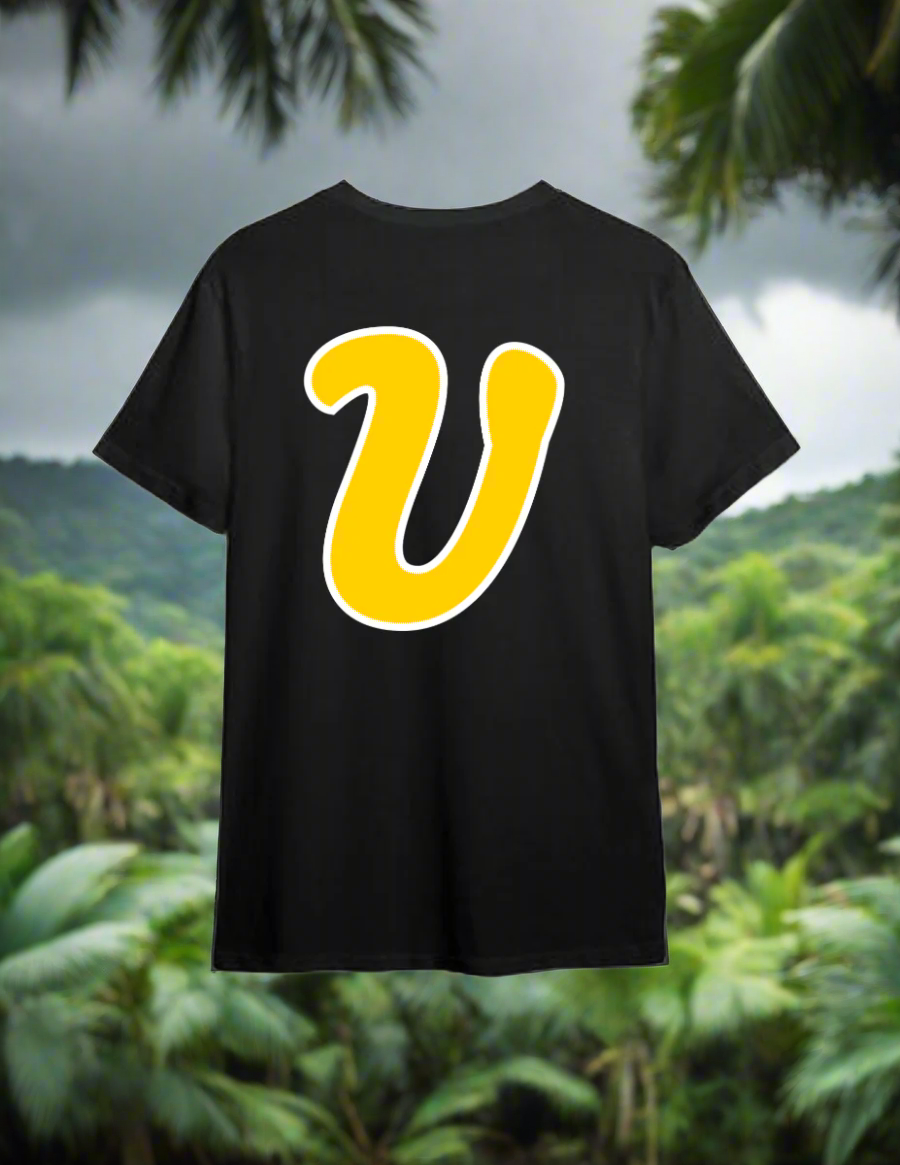 THIS WAY SHORT SLEEVE BLACK TEE