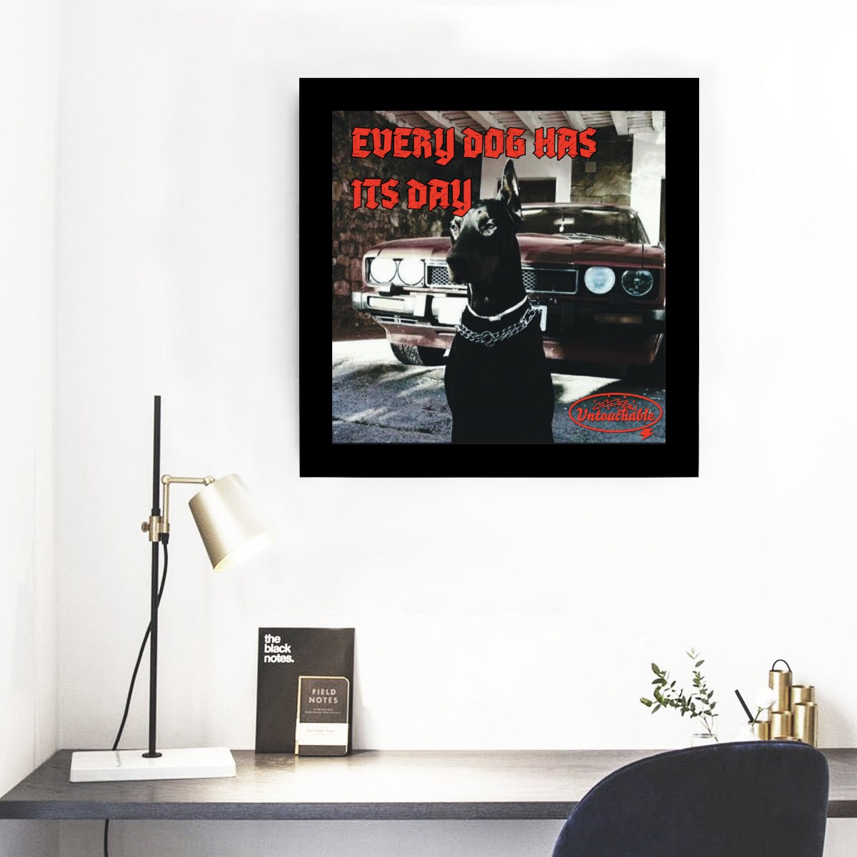 Dog Days Poster Framed | Square