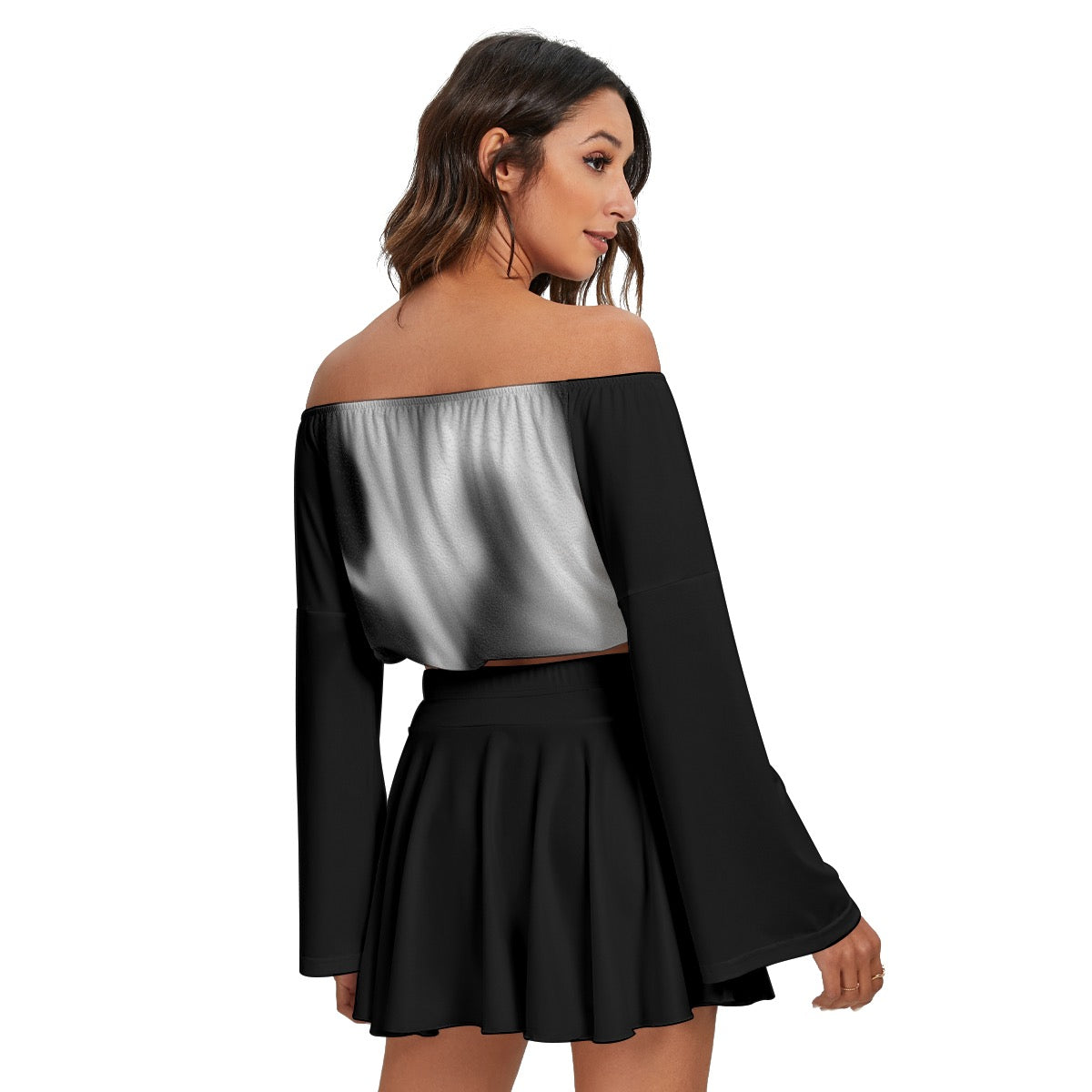 Orca Women's Off-shoulder Top And Skirt Set
