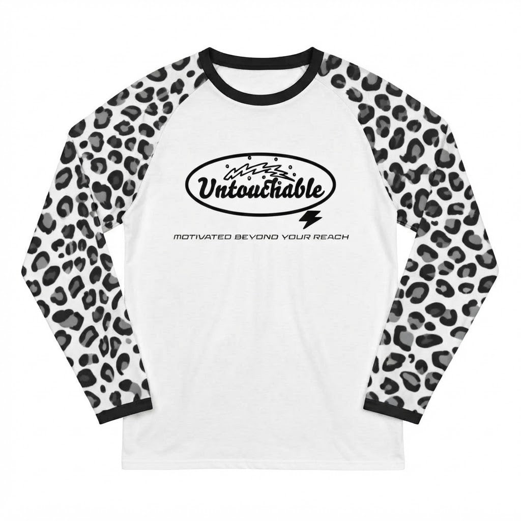 Snow Leopard Print Long Sleeve Tee
