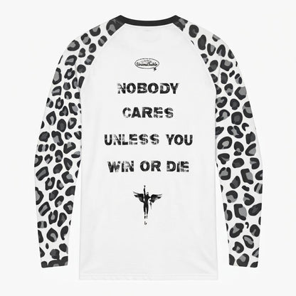 Snow Leopard Print Long Sleeve Tee