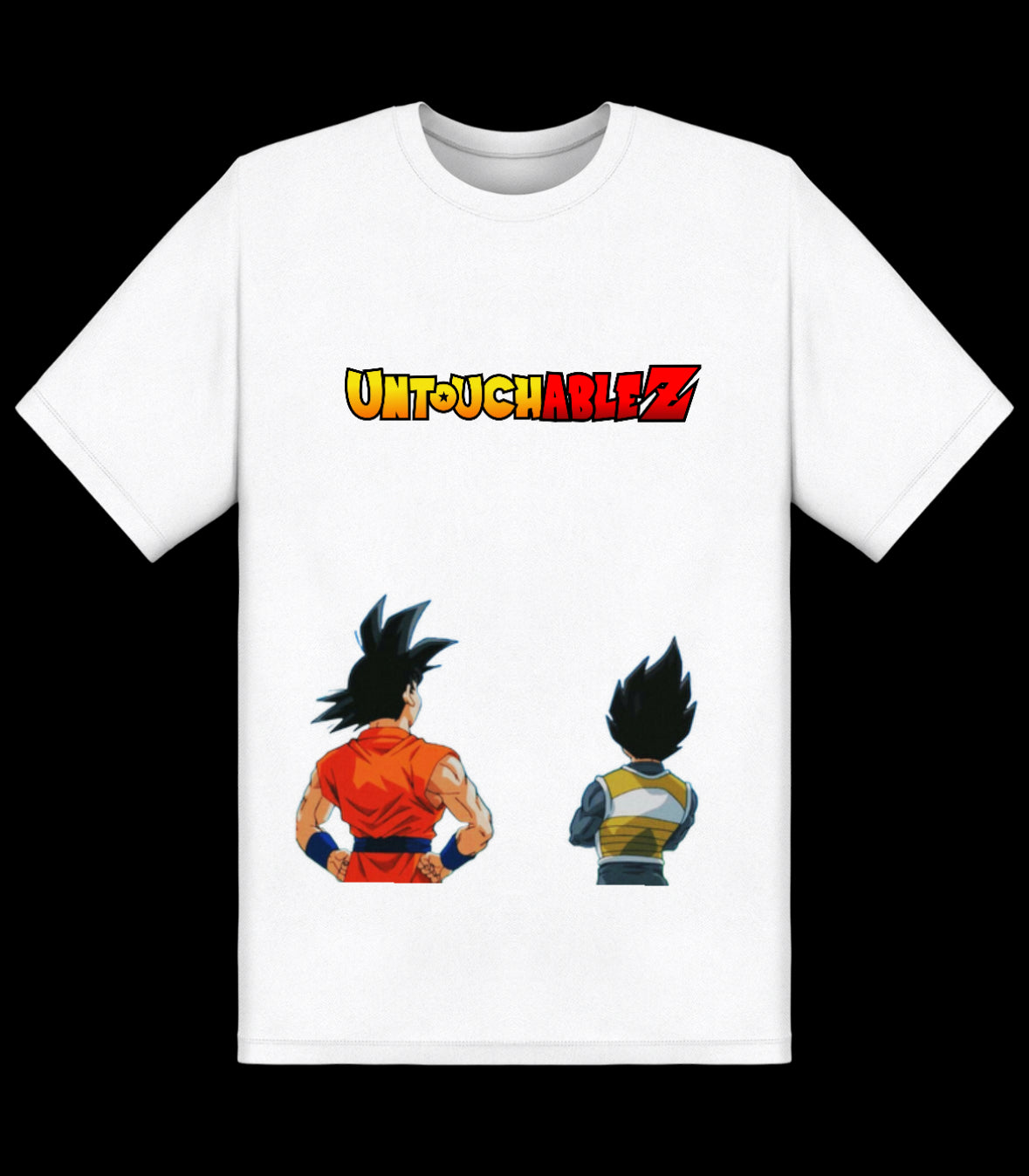 GOKU X VEGETA SHORT SLEEVE WHITE TEE